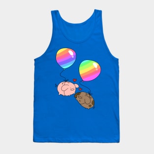 Rainbow Balloon Pigs Tank Top